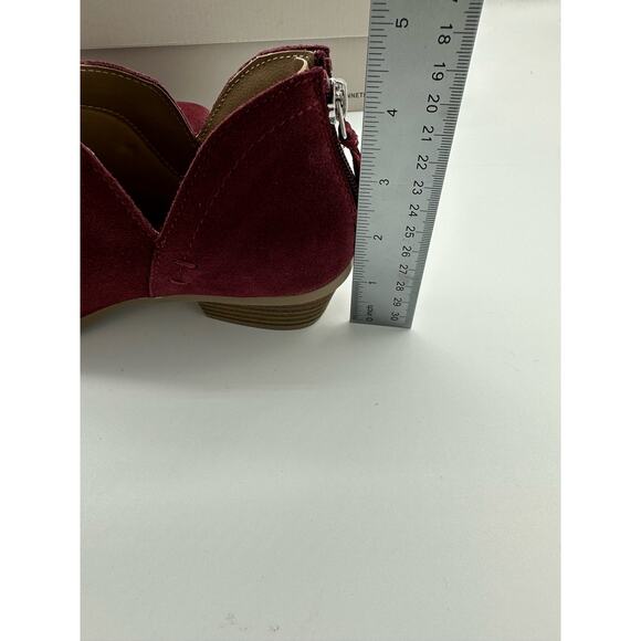 Kenneth Cole Reaction, Women's Sideway Suede Stacked Block Heel Ankle Boots Sz 6 - Picture 7 of 10